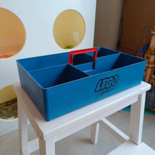 LEGO Sorting/storage bin blue (old logo)