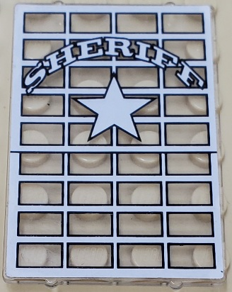 2494pb05 | Glass for Window 1 x 4 x 5 with Sheriff Pattern | LEGOPART