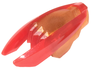 28587pb03 | Minifigure, Weapon Ninjago Time Blade with Molded Trans-Red Claws and Blades Pattern | LEGOPART