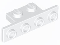 28802 | Bracket 1 x 2 - 1 x 4 with Rounded Corners at the Bottom | LEGOPART