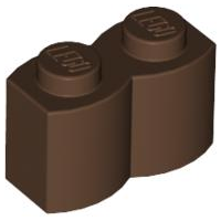 30136 | Brick, Modified 1 x 2 with Log Profile | LEGOPART