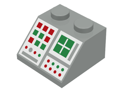 3039p34 | Slope 45 2 x 2 with Computer Panel Pattern | LEGOPART