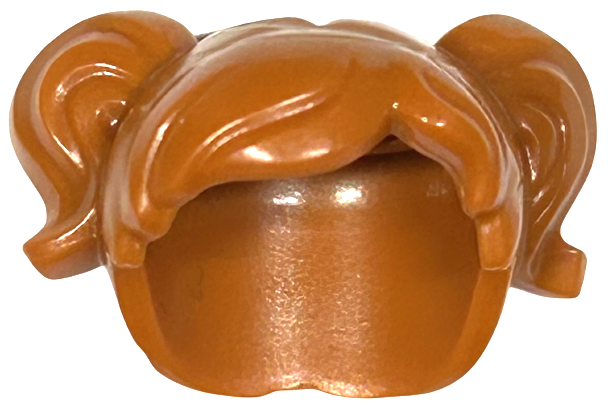 35701 | Minifigure, Hair Short, Parted with Two Pigtails, Hole on Top | LEGOPART