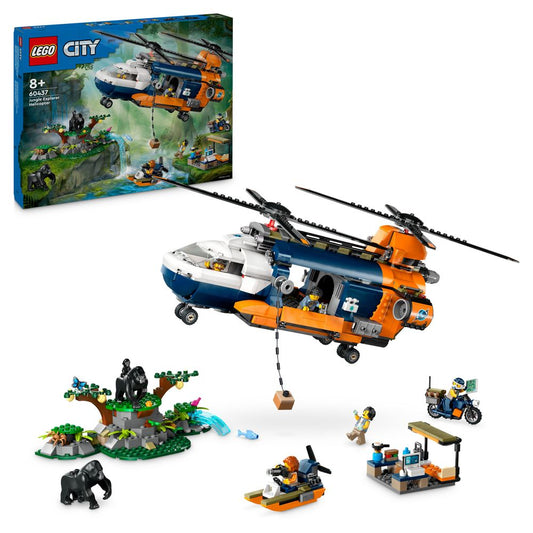 Jungle Explorer Helicopter at Base Camp LEGO 60437