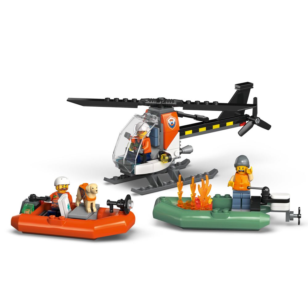 Coast Guard Rescue Boat & Helicopter LEGO 60504