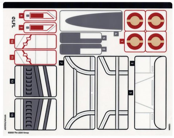 75402stk01 | Sticker Sheet for Set 75402 - | LEGOPART