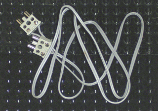 766c96 | Electric, Wire 12V / 4.5V with 2 Leads, 96 Studs Long with 2 Light Gray Electric, Connector, 2-Way Male Squared Narrow Long with Center Post | LEGOPART