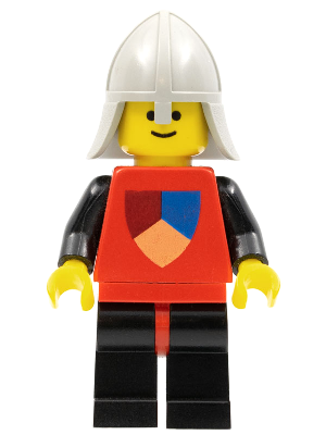 Classic - Knights Tournament Knight Red, Black Legs with Red Hips LEGO cas230 | Fyrebrick.be