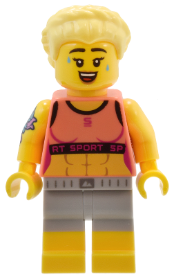 Fitness Instructor, Series 25 (Minifigure Only without Stand and Accessories) LEGO col430 | Fyrebrick.be