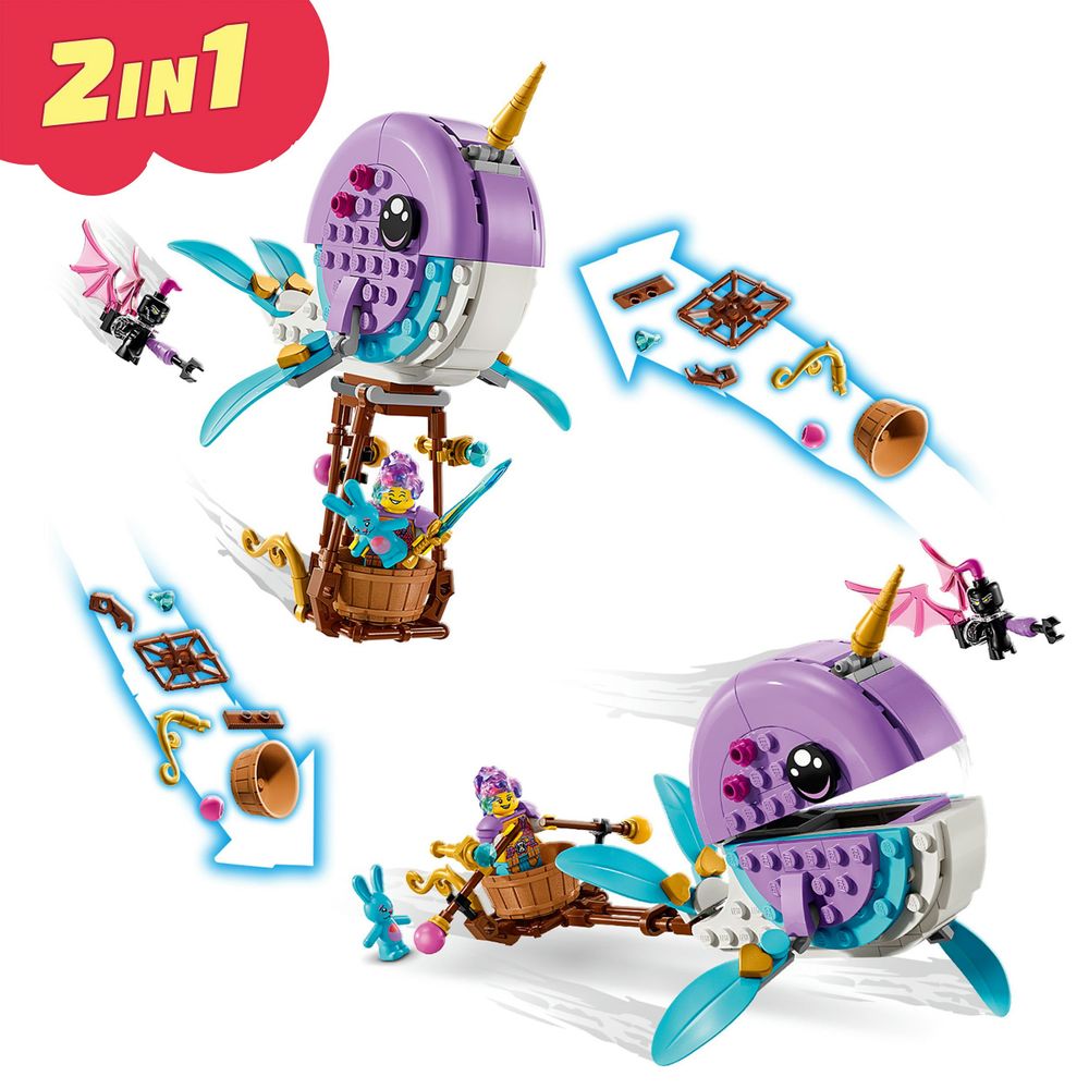 Izzie's Narwhal Hot Air Balloon LEGO 71472