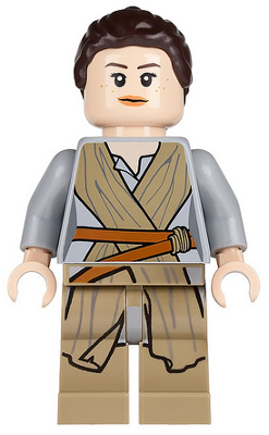 Rey - Dark Tan Tied Robe LEGO sw0677 | Fyrebrick.be