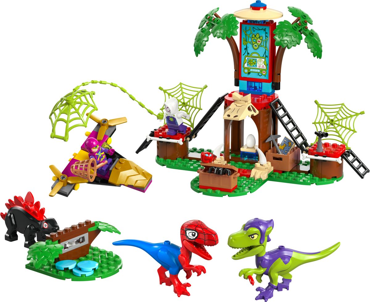 Spidey and Gobby's Raptor Battle at Tree LEGO 11200