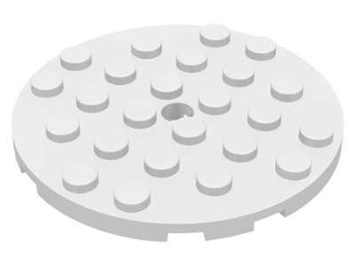 11213 | Plate, Round 6 x 6 with Hole | LEGOPART