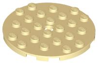 11213 | Plate, Round 6 x 6 with Hole | LEGOPART