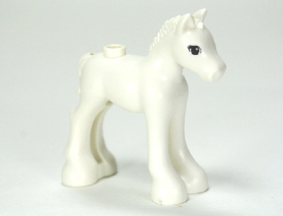 11241pb01 | Horse, Friends, Foal with Reddish Brown Eyes and 3 Black Eyelashes Pattern | LEGOPART