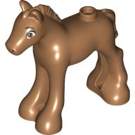 Horse, Friends, Foal with Dark Orange Eyes with Black Eyebrows and Eyelashes Pattern (Peanut) LEGO 11241pb10