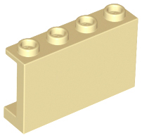 14718 | Panel 1 x 4 x 2 with Side Supports - Hollow Studs | LEGOPART