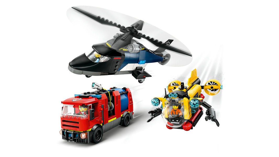 Helicopter, Fire Truck & Submarine Remix LEGO 60462