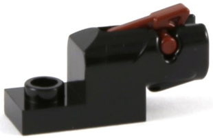 15403c02 | Projectile Launcher, 1 x 2 Mini Blaster / Shooter with Reddish Brown Trigger | LEGOPART