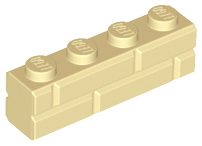 15533 | Brick, Modified 1 x 4 with Masonry Profile | LEGOPART