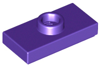 15573 | Plate, Modified 1 x 2 with 1 Stud with Groove and Bottom Stud Holder | LEGOPART