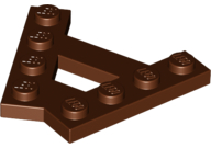 15706 | Wedge, Plate A-Shape with 2 Rows of 4 Studs | LEGOPART