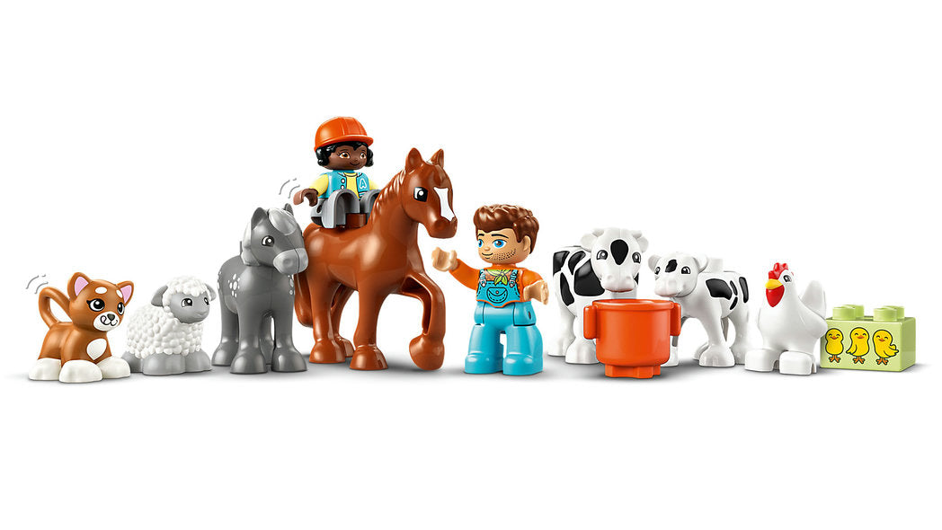 Zorgen voor de dieren in de boerderij LEGO 10416