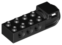 18585 | Technic, Brick Modified 2 x 4 with Pin Holes and Flywheel Socket | LEGOPART