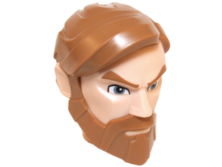 21325pb01 | Large Figure Head Modified SW Obi-Wan Kenobi Pattern | LEGOPART