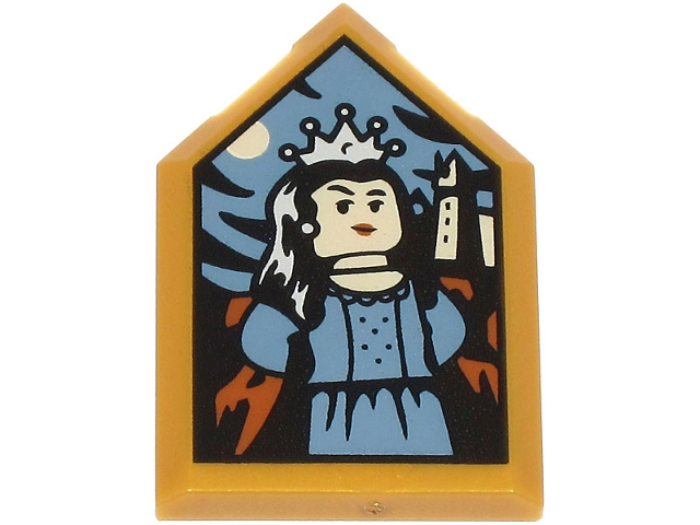 22385pb338 | Tile, Modified 2 x 3 Pentagonal with HP Portrait - Rowena Ravenclaw Pattern | LEGOPART