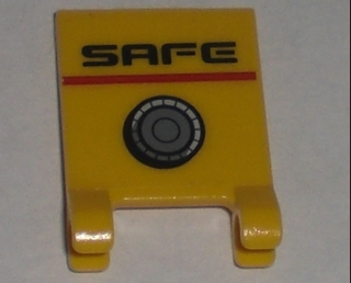 2335pb060 | Flag 2 x 2 Square with 'SAFE' and Dial Pattern (Sticker) - Set 5971 | LEGOPART