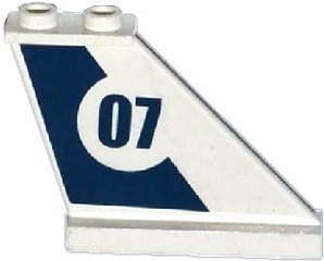 2340pb056R | Tail 4 x 1 x 3 with Dark Blue Stripe and | LEGOPART