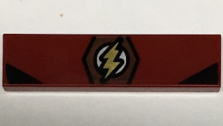 2431pb501 | Tile 1 x 4 with The Flash Logo Pattern | LEGOPART