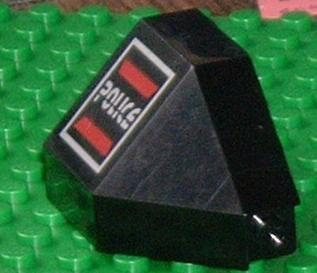 2468pb03 | Panel 3 x 3 x 6 Corner Convex with Space Police I Logo Pattern Model Right Side | LEGOPART