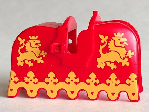 2490px3 | Horse Barding, Ruffled Edge with Yellow Lions Pattern | LEGOPART