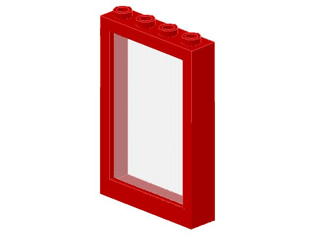 2493c01 | Window 1 x 4 x 5 with Trans-Clear Glass | LEGOPART