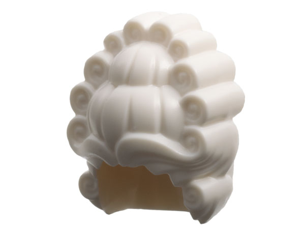 2517 | Minifigure, Hair Tall Rococo Wig with Curled Rolls | LEGOPART