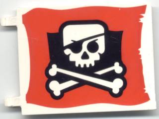 2525px6 | Flag 6 x 5 with Skull and Crossbones | LEGOPART