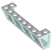 2634c02 | Window 2 x 8 x 2 Boat with Fixed Trans-Light Blue Glass | LEGOPART