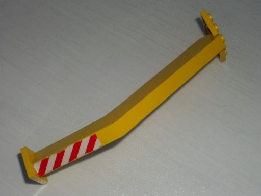 2641pb001 | Support Crane Stand Single with Red and White Danger Stripes Pattern | LEGOPART