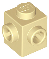 26604 | Brick, Modified 1 x 1 with Studs on 2 Sides, Adjacent | LEGOPART