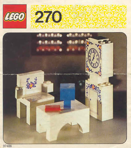 270-2 | Grandfather Clock, Chair and Table | INSTRUCTIONS | LEGOPART