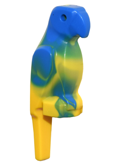 27063pb01 | Bird, Parrot with Large Beak with Marbled Blue Pattern | LEGOPART