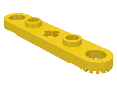 2711 | Technic, Plate 1 x 5 with Toothed Ends, 2 Studs and Center Axle Hole | LEGOPART