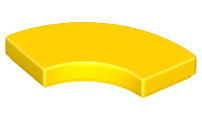 27925 | Tile, Round Corner 2 x 2 Macaroni | LEGOPART