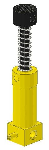 2797c03 | Pneumatic Pump Second Version with Yellow Top | LEGOPART