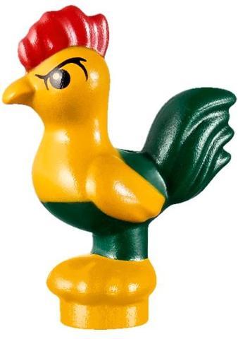 28586pb01 | Chicken, Moana with Dark Green Tail Feathers | LEGOPART