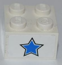 3003pb074 | Brick 2 x 2 with Blue Star Pattern (Sticker) - Set 7970 | LEGOPART