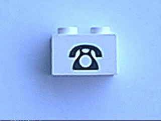 3004p22 | Brick 1 x 2 with Telephone Pattern | LEGOPART