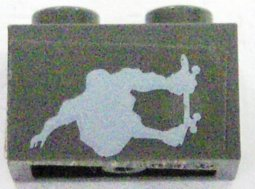 3004pb038 | Brick 1 x 2 with Gravity Games Skateboarder Pattern (Sticker) - Set 3535 | LEGOPART